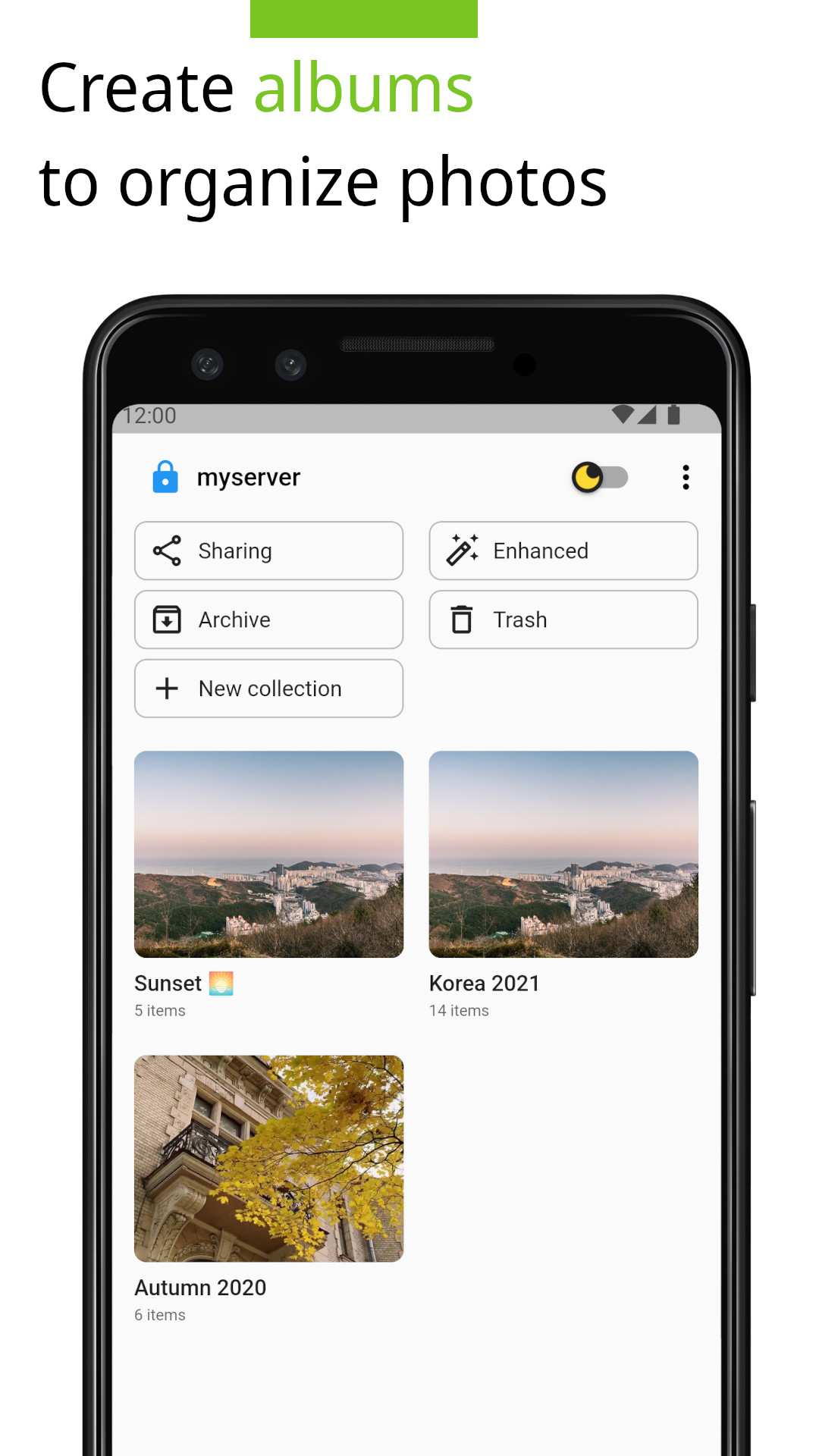 Application Android Photos for Nexcloud Albums